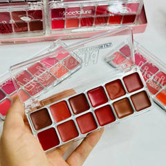 Mocallure Matte Cream Lipstick Palette - 12 Colors
