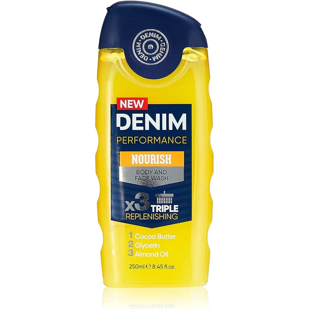 Denim Performance Body & Face Wash Nourish -250ml