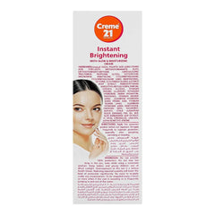 Creme 21 Instant Brightening Cream with Vitamin C & B5, For All Skin Types