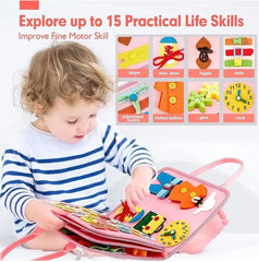 Busy Book - 8 Pages - Preschool Children Learning Toys