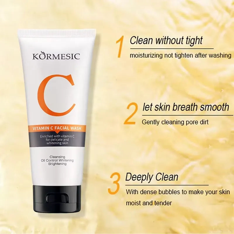 KORMESIC Facial Cleanser Whitening Face Wash With Vitamin C - 100ml