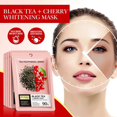 BIOAQUA Black Tea & Cherry Fruit Whitening Nourishing Facial Sheet Mask - 25ml - Each