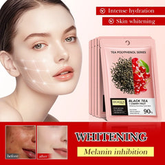 BIOAQUA Black Tea & Cherry Fruit Whitening Nourishing Facial Sheet Mask - 25ml - Each