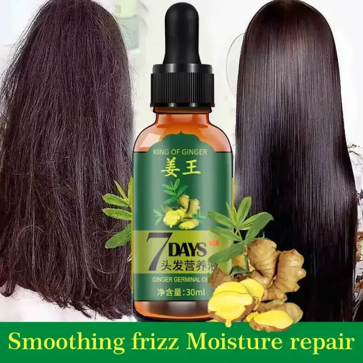 Aichun Beauty 7 Days Ginger Hair Growth Oil Serum For Damaged Hair - 30ml