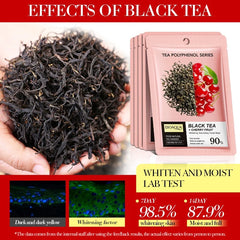 BIOAQUA Black Tea & Cherry Fruit Whitening Nourishing Facial Sheet Mask - 25ml - Each