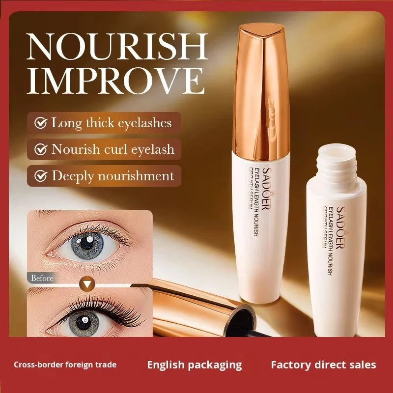SADOER Eyelash Growth Serum - Lengthen & Strengthen Lash Serum - 10ml