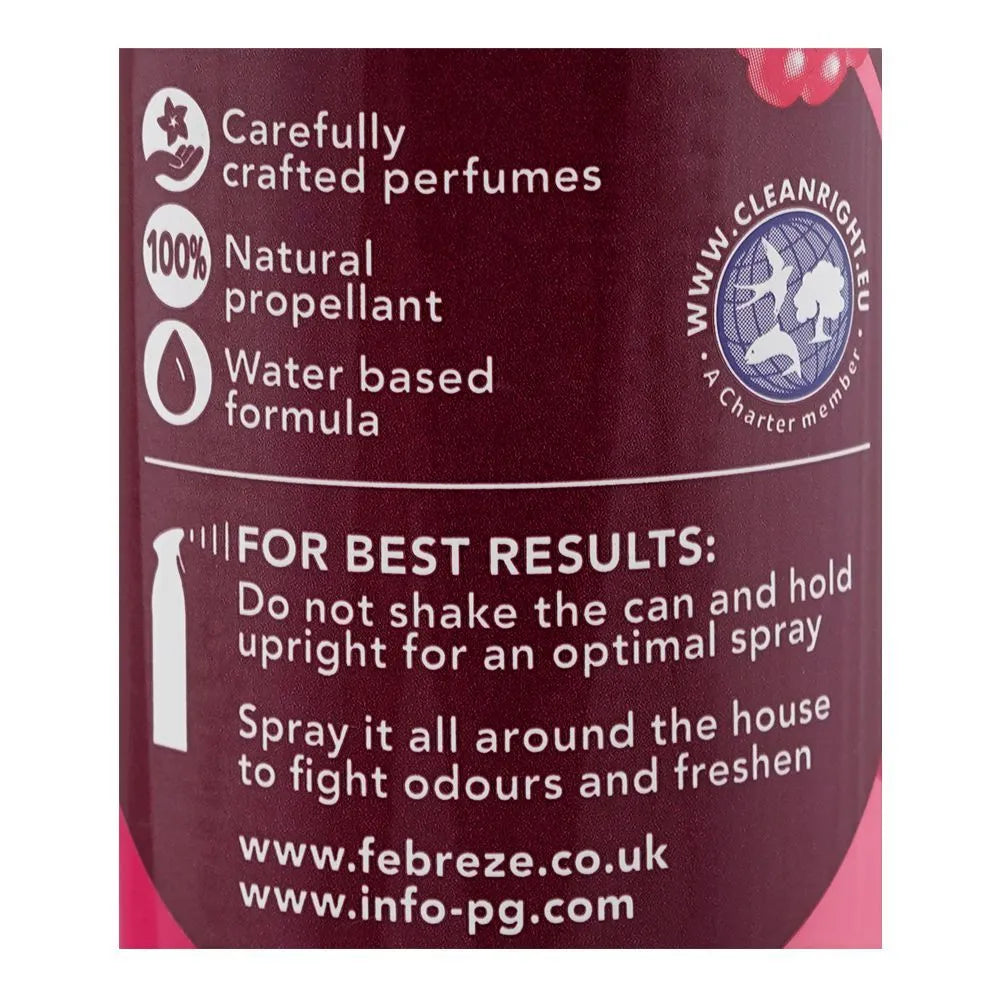 Febreze Mango & Raspberry Burst Air Mist Spray, 185ml