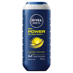 Nivea Men Power Fresh 3-in-1 Shower Gel – 250ml