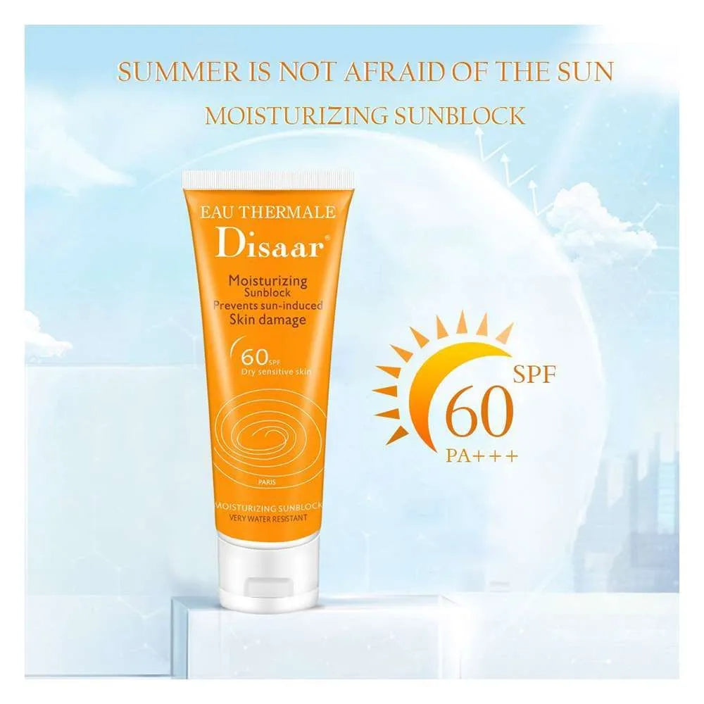 Disaar Moisturizing Sunblock  Dry Sensitive Skin SPF60 - 80ml