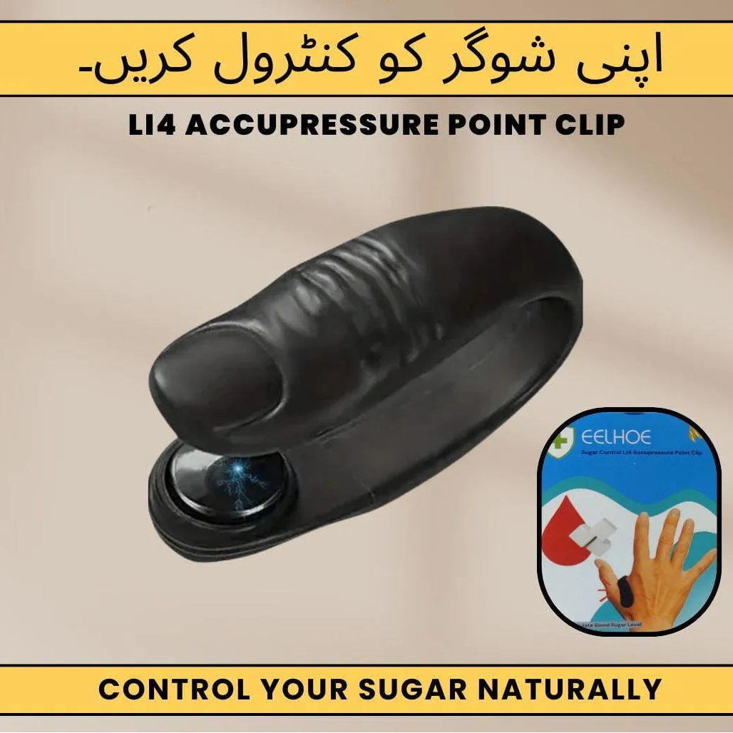 Sugar Control LI4 Acupressure Point Clip, Headache, Migraine &Tension Relief Light Weight