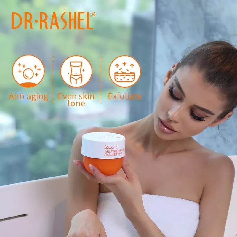Dr Rashel Vitamin C Exfoliating & Brightening Face & Body Scrub - 250g
