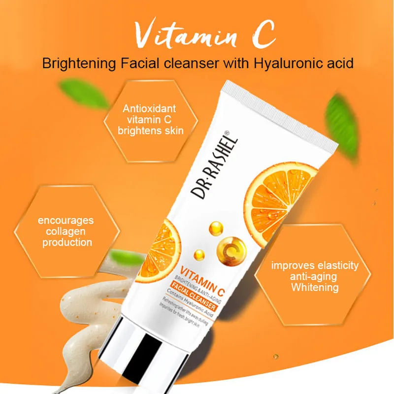 Dr Rashel Vitamin C Brightening & Anti-Aging Facial Cleanser – 80 ml