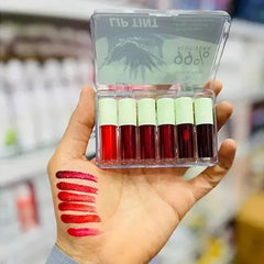Qoiden Rose 99% Aloe Vera Lip Tint Mini Pack - 6Pcs