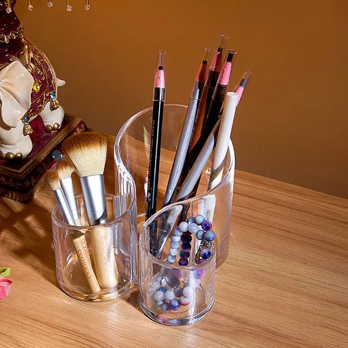 Cosmetic Organizer – Transparent Acrylic Makeup Brush Holder