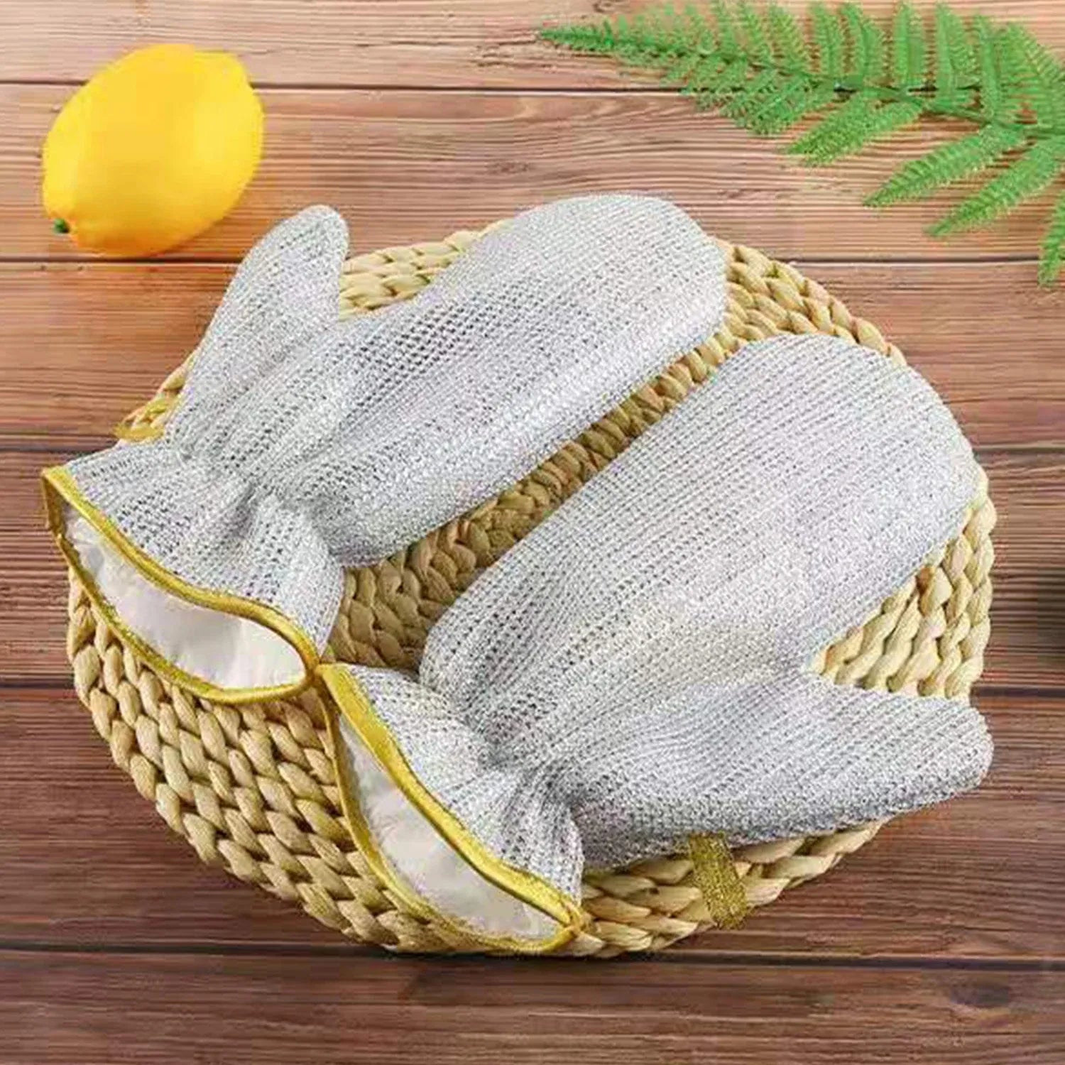 Gloves Wet/Dry Multi Dishwashing Rag Cleaning Multi Purpose Wire Steel Kitchen Rag