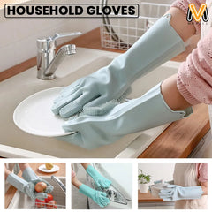 Kitchen Gloves Silicone Dishwashing Gloves
