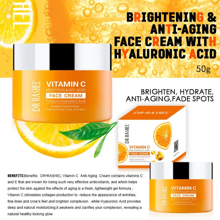 Dr Rashel Vitamin C Brightening & Anti-Aging Face Cream – 50 g