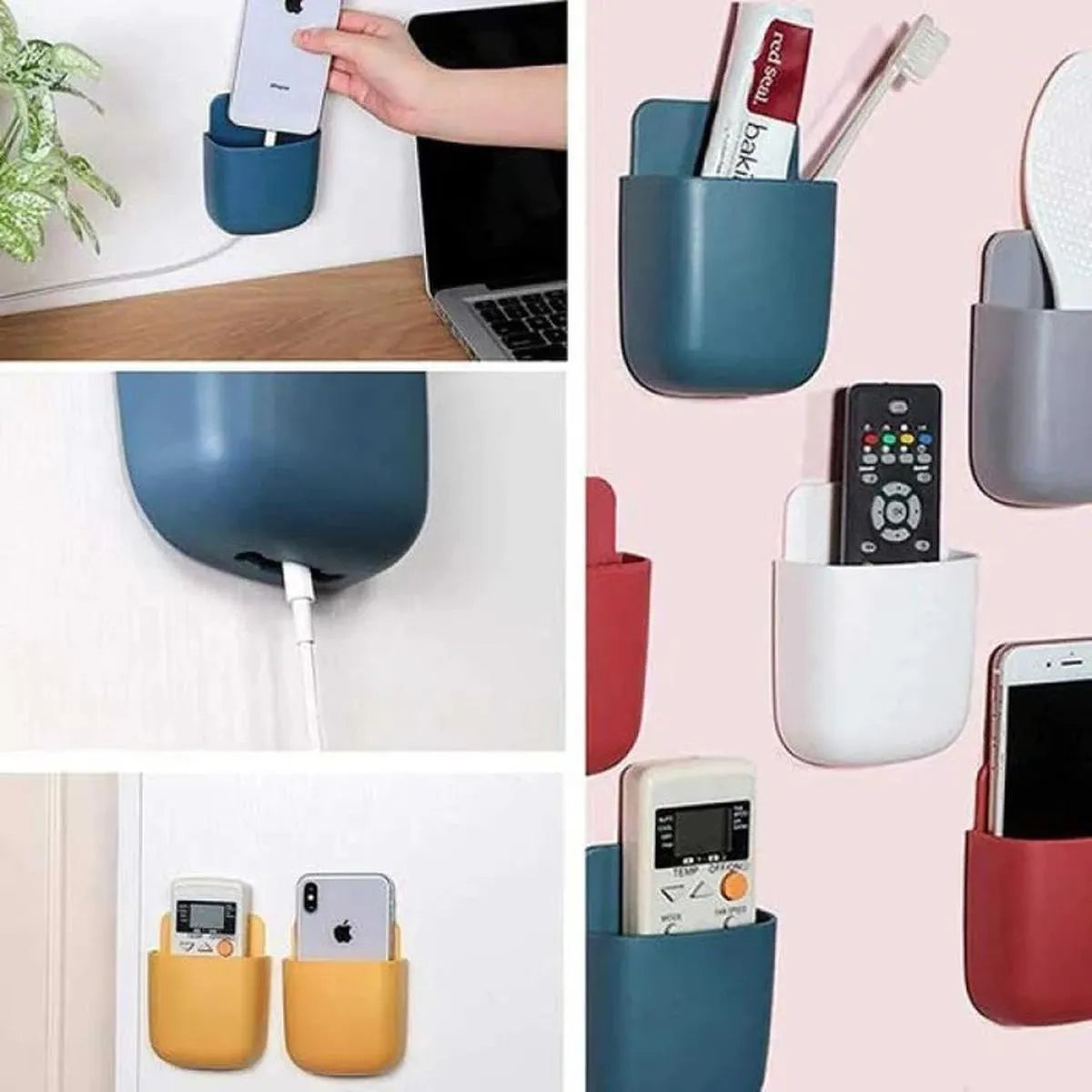 Multi function Wall-Mounted Mobile Phone Plug Holder