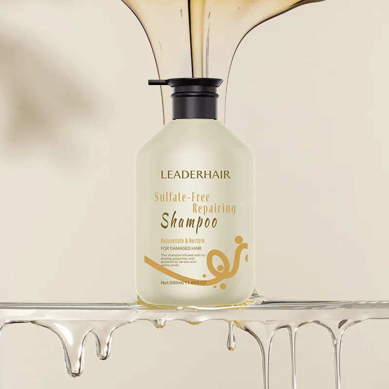 Leaderhair Deep Repair Sulfate Free Shampoo Damaged Hair with Nourishing Care - 330ml