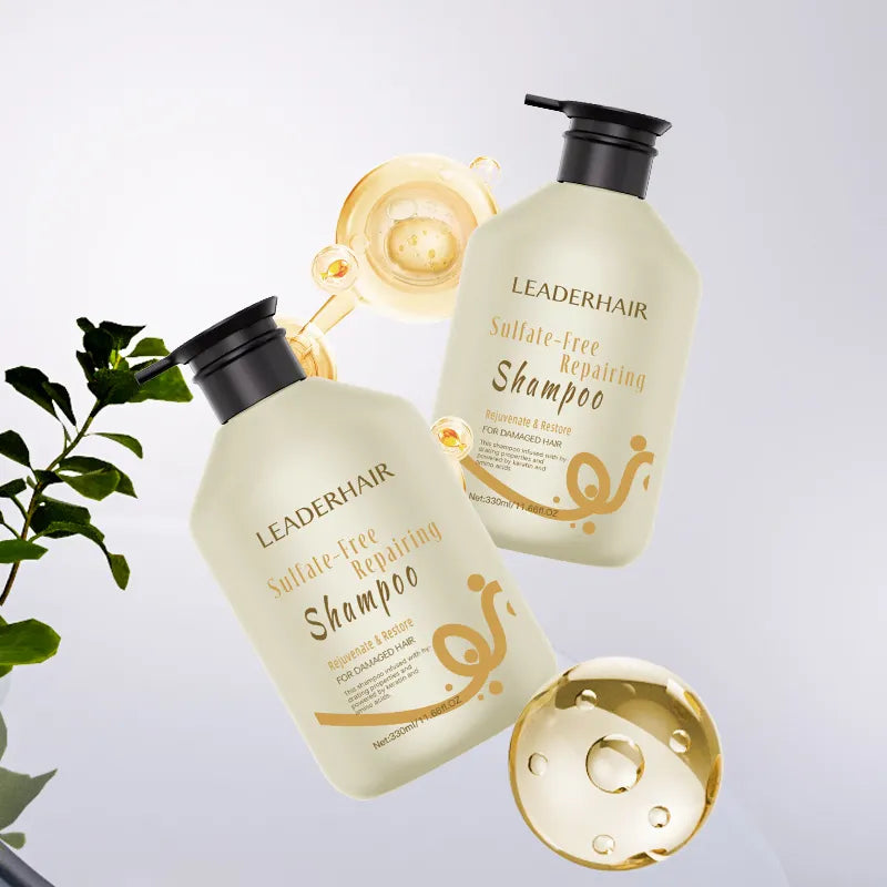 Leaderhair Deep Repair Sulfate Free Shampoo Damaged Hair with Nourishing Care - 330ml