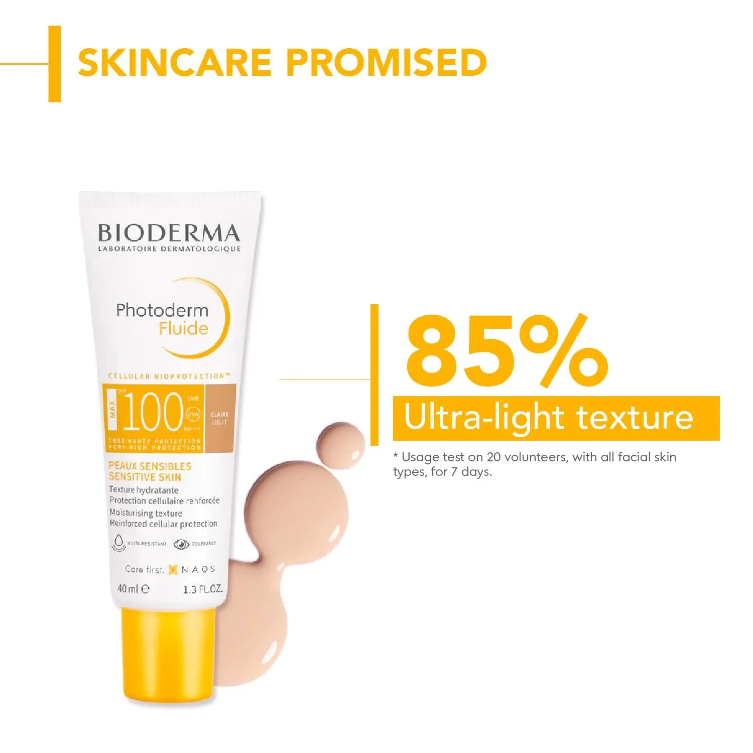 Bioderma Photoderm Max Aquafluid Claire Light - Lightweight Sunblock - 40ml