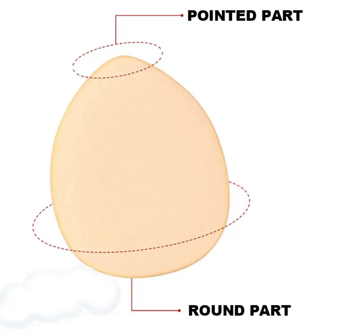 Top Beauty 12 Pcs Mini Finger Puff