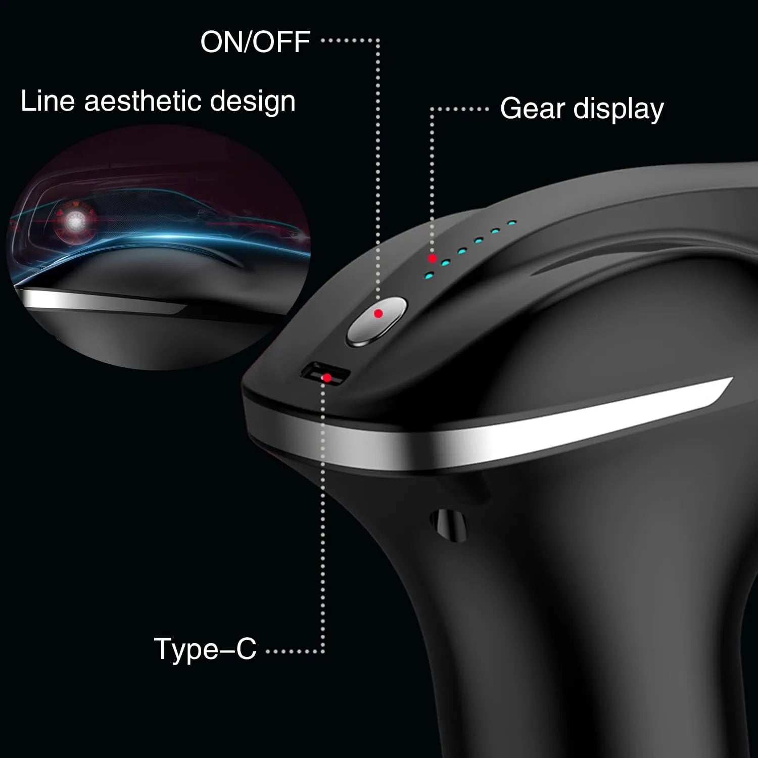 Massage Gun Electric 5 in 1 Double-Headed Electric Massager Gun Full Body Massager