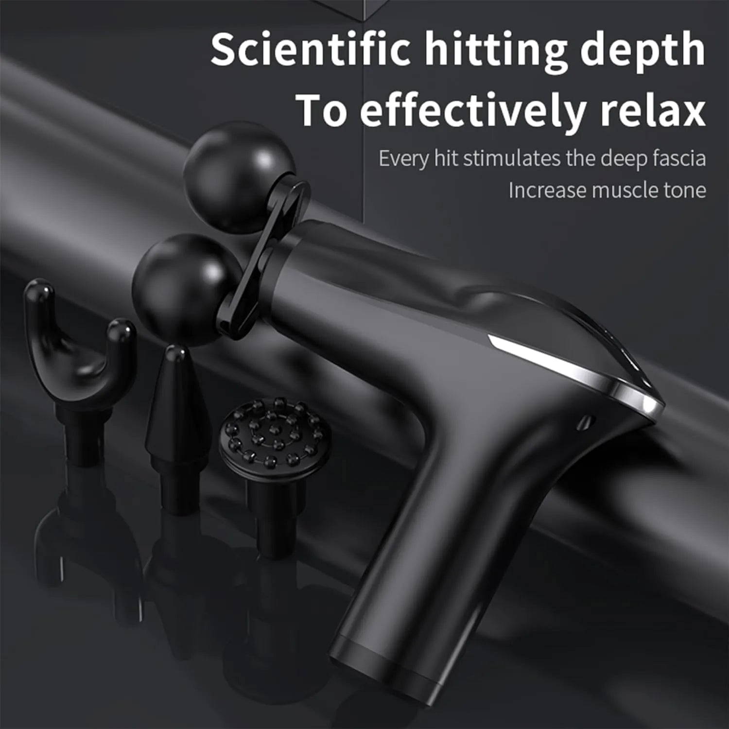 Massage Gun Electric 5 in 1 Double-Headed Electric Massager Gun Full Body Massager