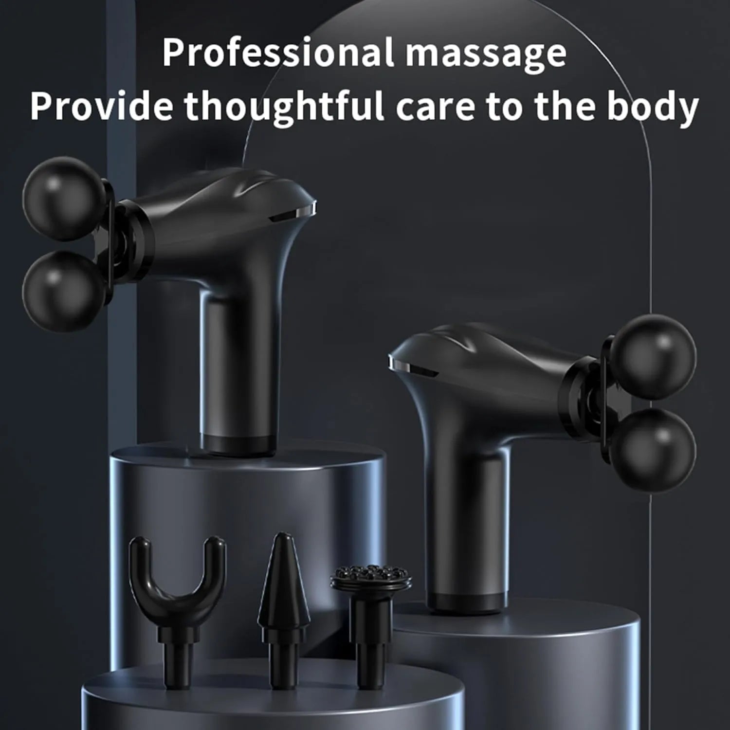 Massage Gun Electric 5 in 1 Double-Headed Electric Massager Gun Full Body Massager