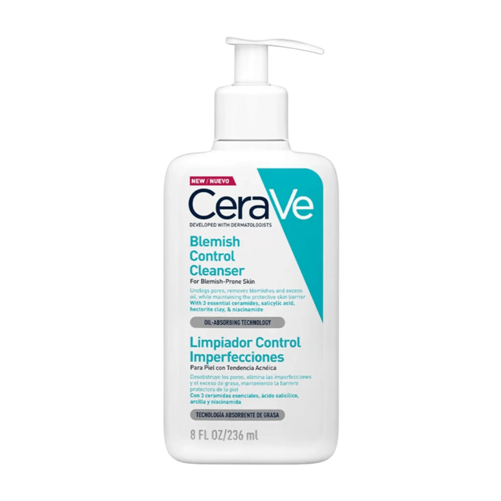 CeraVe Blemish Control Cleanser – 236 ml – 100% Original