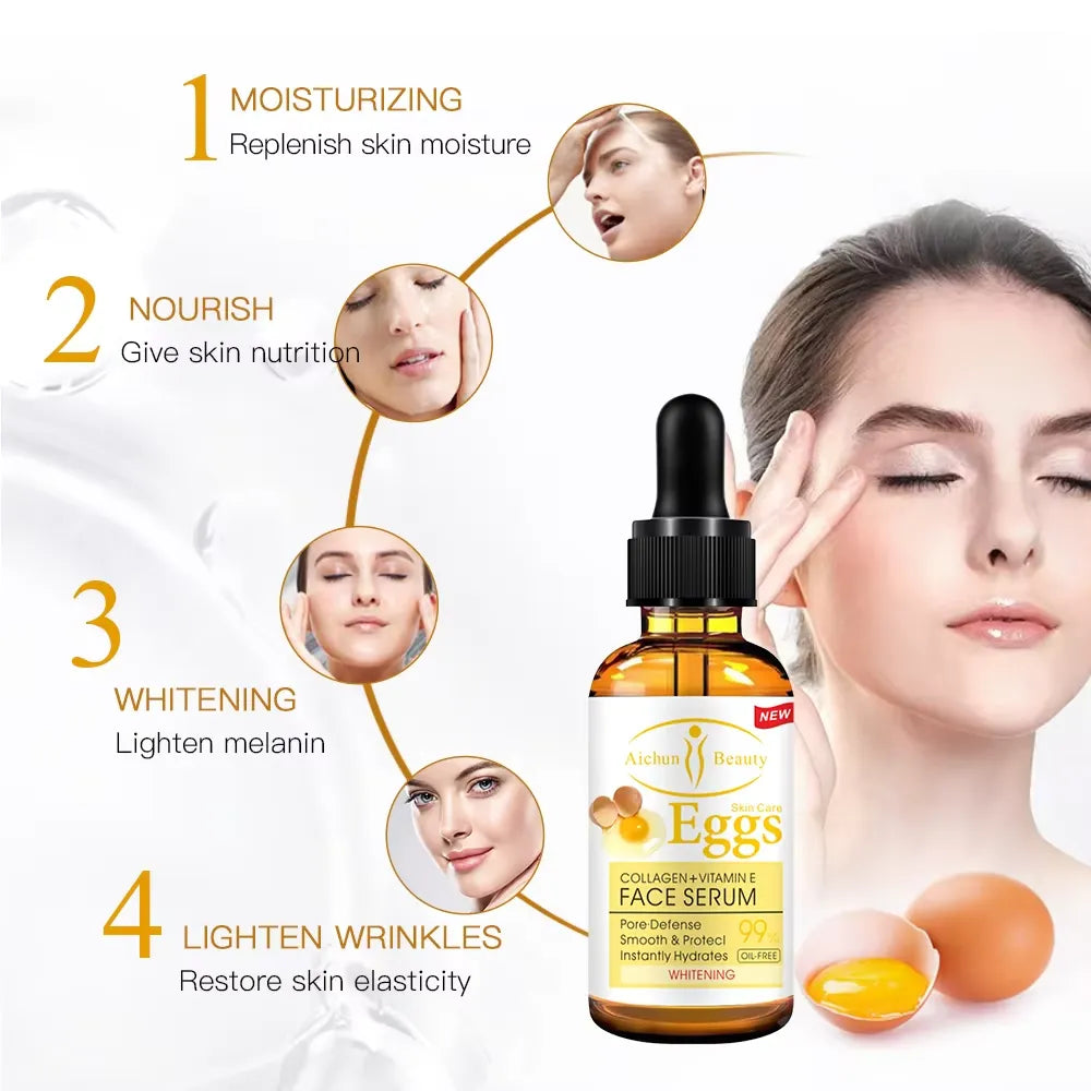 AICHUN BEAUTY Egg Face Serum - Collagen & Vitamin E - 30ml