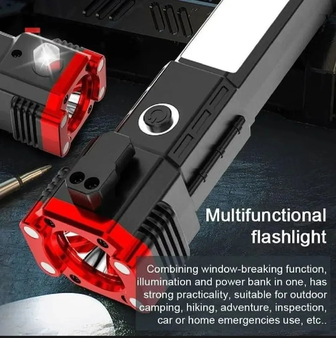 Multifunction 8in1 Portable Led Rechargeable Torch Flashlight