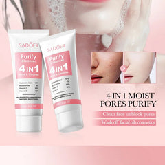 SADOER 4 IN 1 Whitening Brightening Facial Cleanser - 100ml