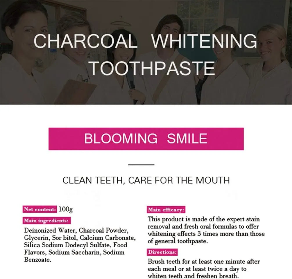 Aichun Beauty 3 Day Teeth Whitening Charcoal Toothpaste - 100ml