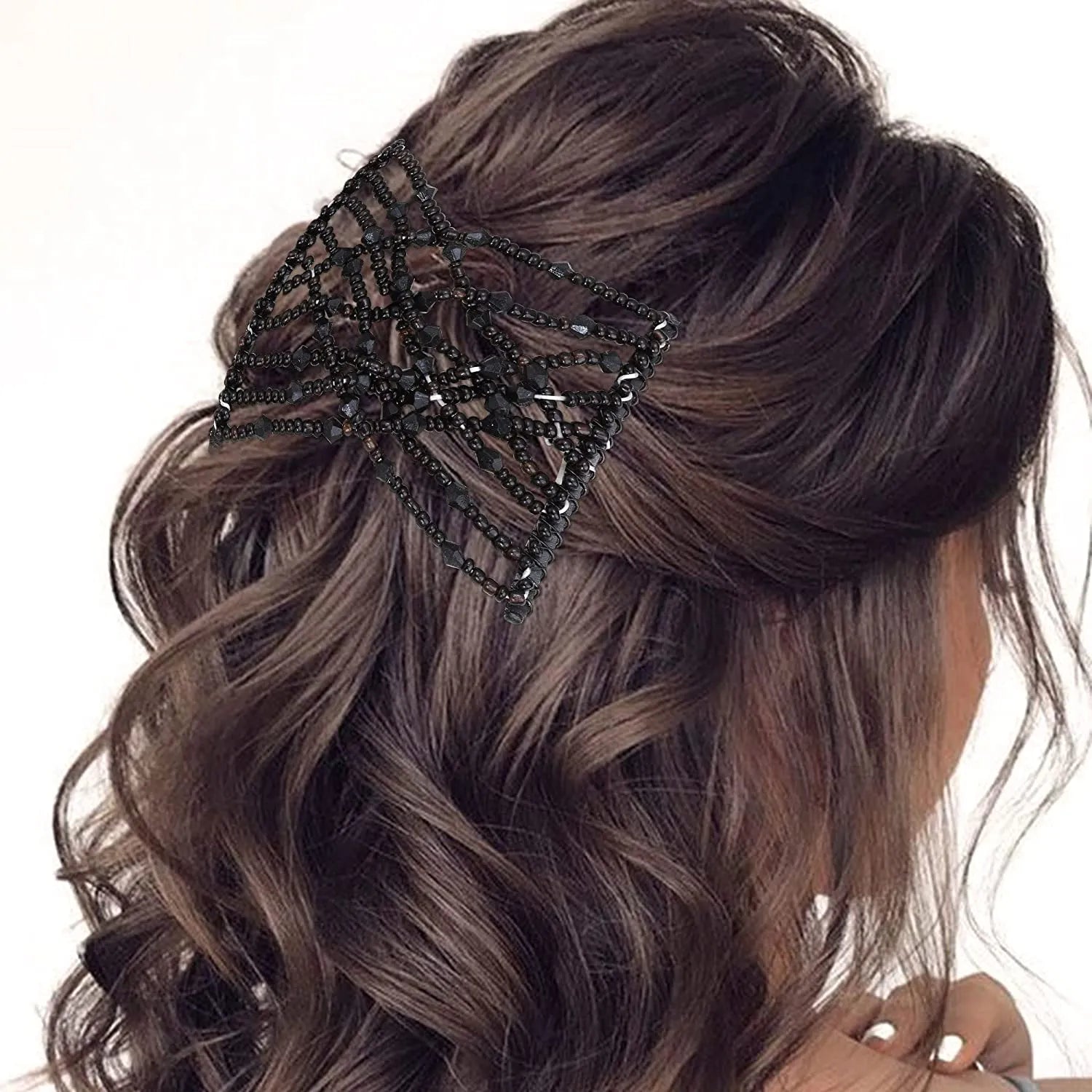 Ez Beads Hair Combs Magic Elastic Hair Double Clips For Women - Each