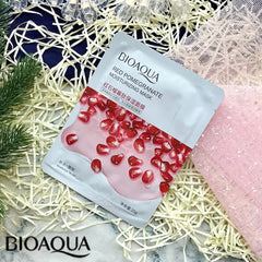 BIOAQUA Red Pomegranate Moisturizing Sheet Mask - 25g