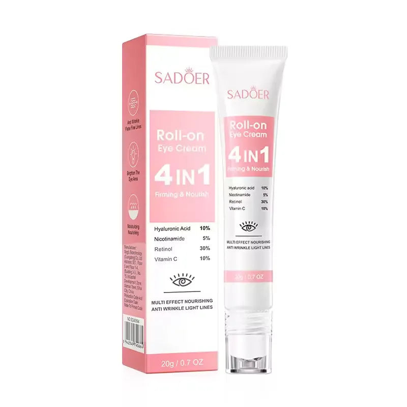 SADOER 4in1 Roll-on Moisturizing Eye Cream - 20gm