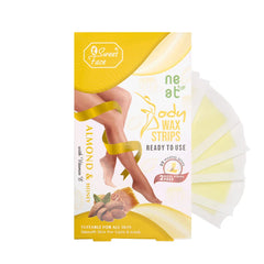 Sweet Face Body Wax Strip Almond & Honey - 20 Strips