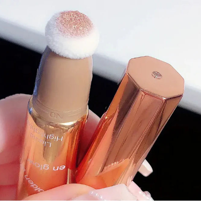 Miss Lara Golden Glow Liquid Highlighter With Puff - Each