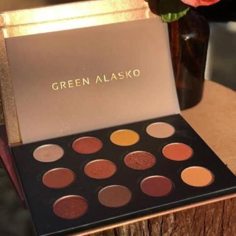 12 Color Green Alasko - Eyeshadow Palette