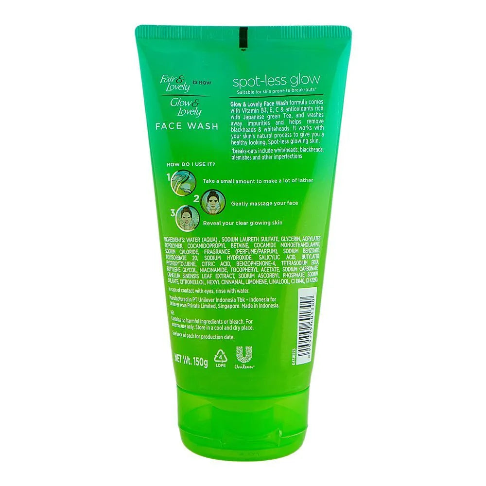 Glow & Lovely  Glow Face Wash With Japanese Green Tea - 150g