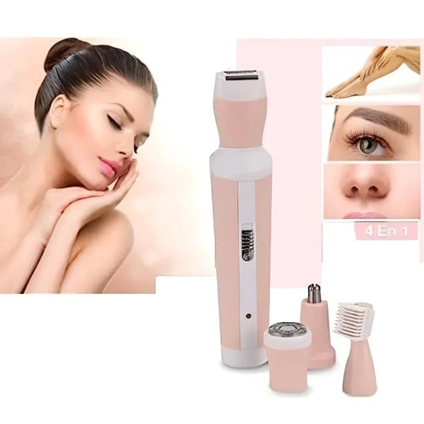 Kemei KM-3024 4-in-1 Rechargeable Hair Remover Shaver for Women