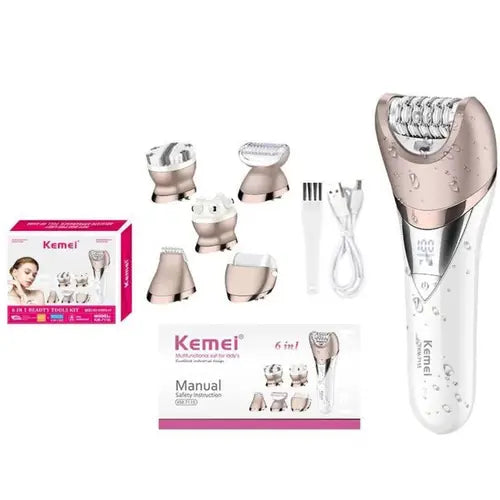 Kemei KM-7115 6-in-1 Epilator
