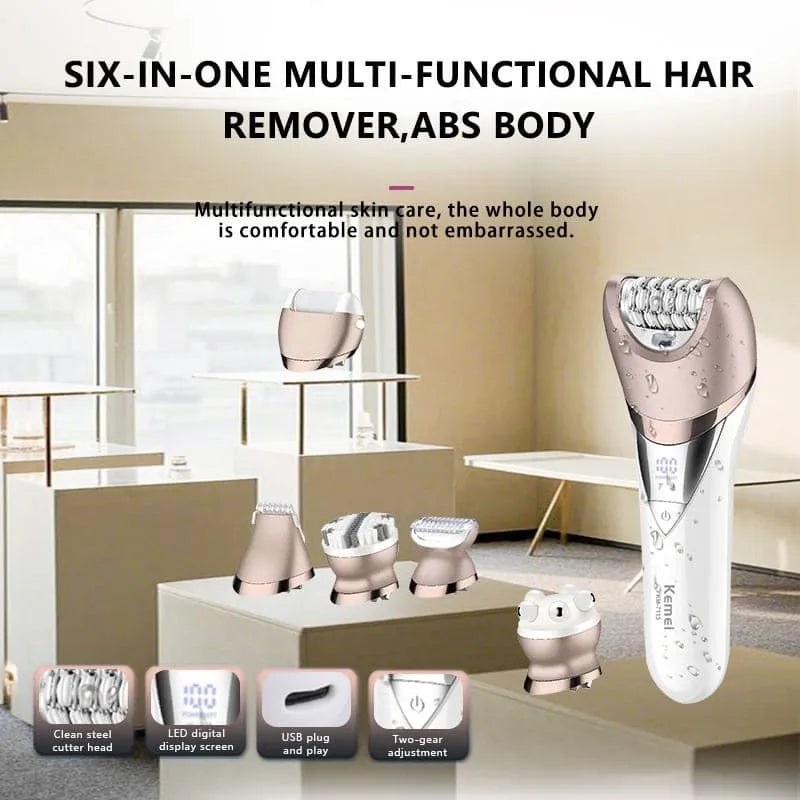 Kemei KM-7115 6-in-1 Epilator