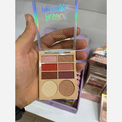 IGOODCO Mini Eyeshadow & Blushon Palette - 6 Eyeshadow - 2 Blush