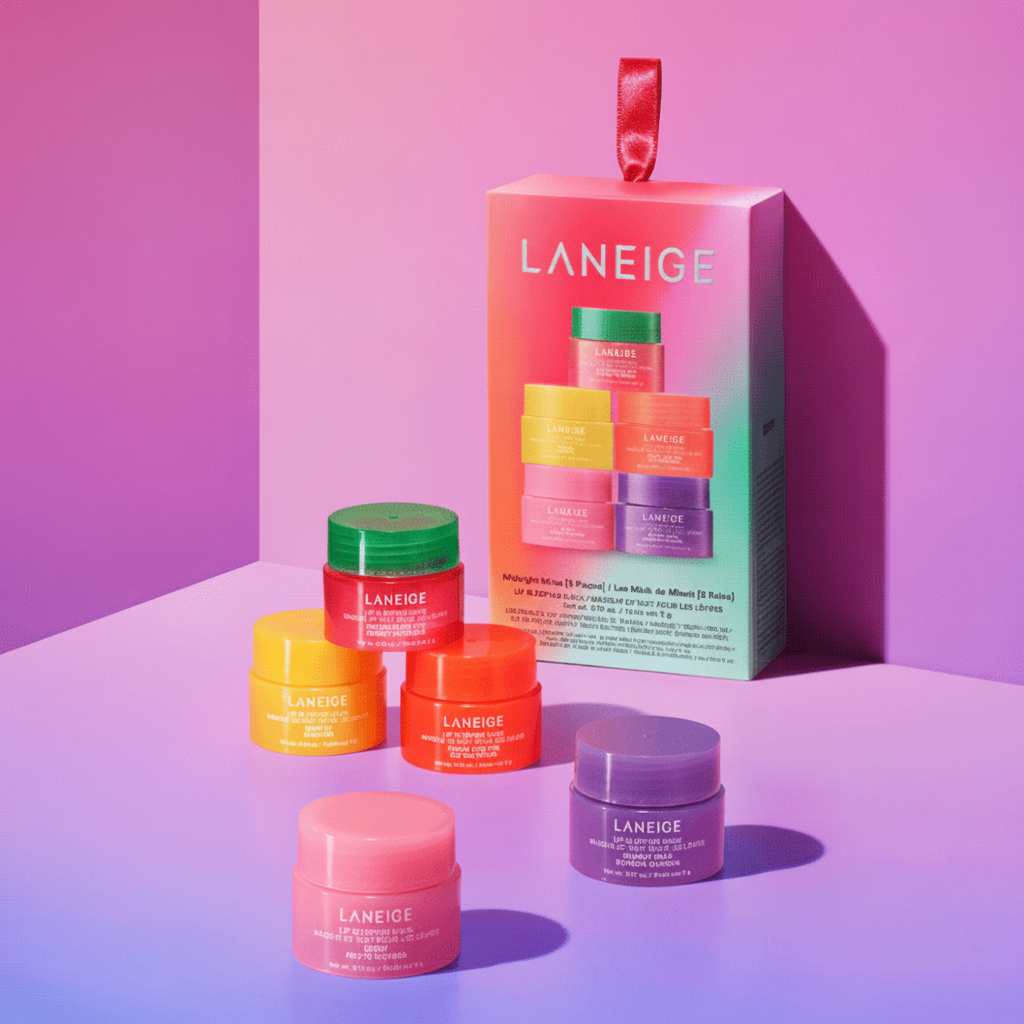 LANEIGE Midnight Minis Set 5 Pcs Set Of Lip Sleeping Mask.
