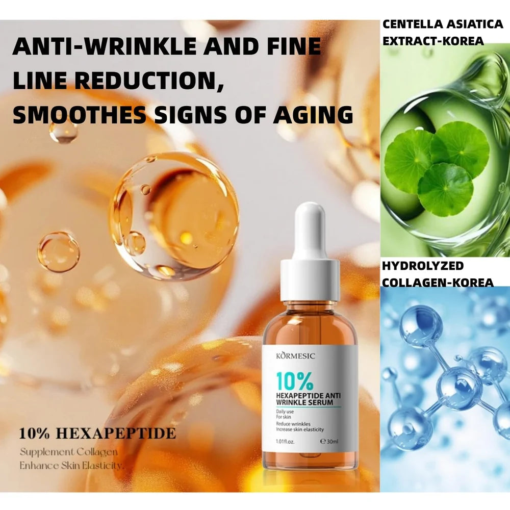 Kormesic 10% Hexapeptide Anti-Wrinkle Serum - 30ml
