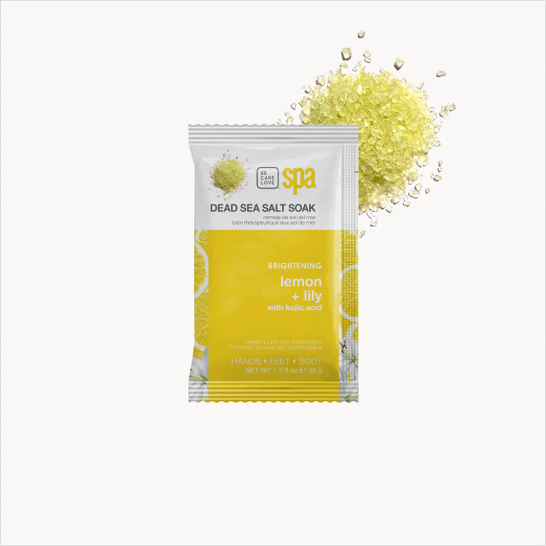 Be Care Love Spa Brightening Lemon + Lily with Kojic Acid 4-in-1 Packet Box