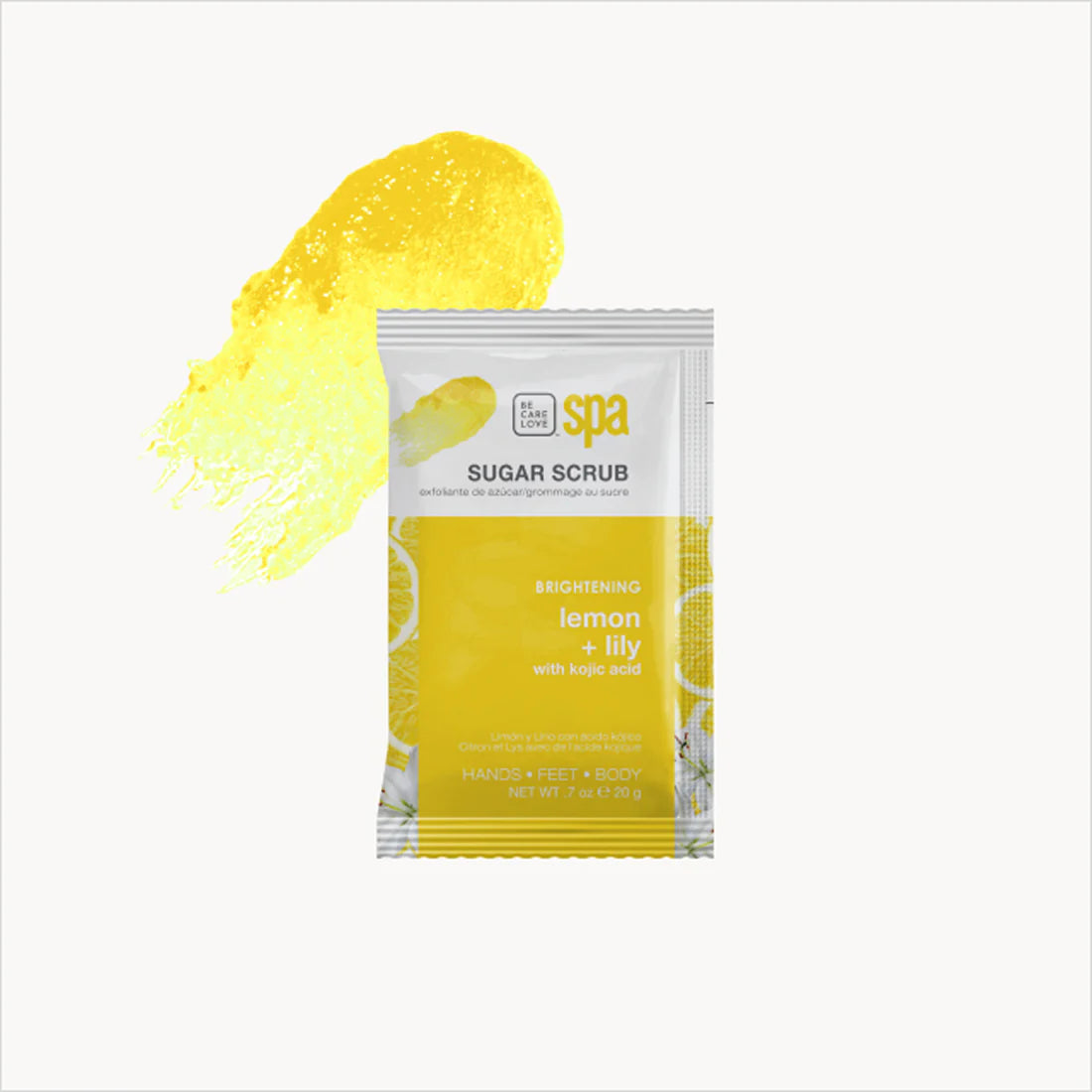 Be Care Love Spa Brightening Lemon + Lily with Kojic Acid 4-in-1 Packet Box