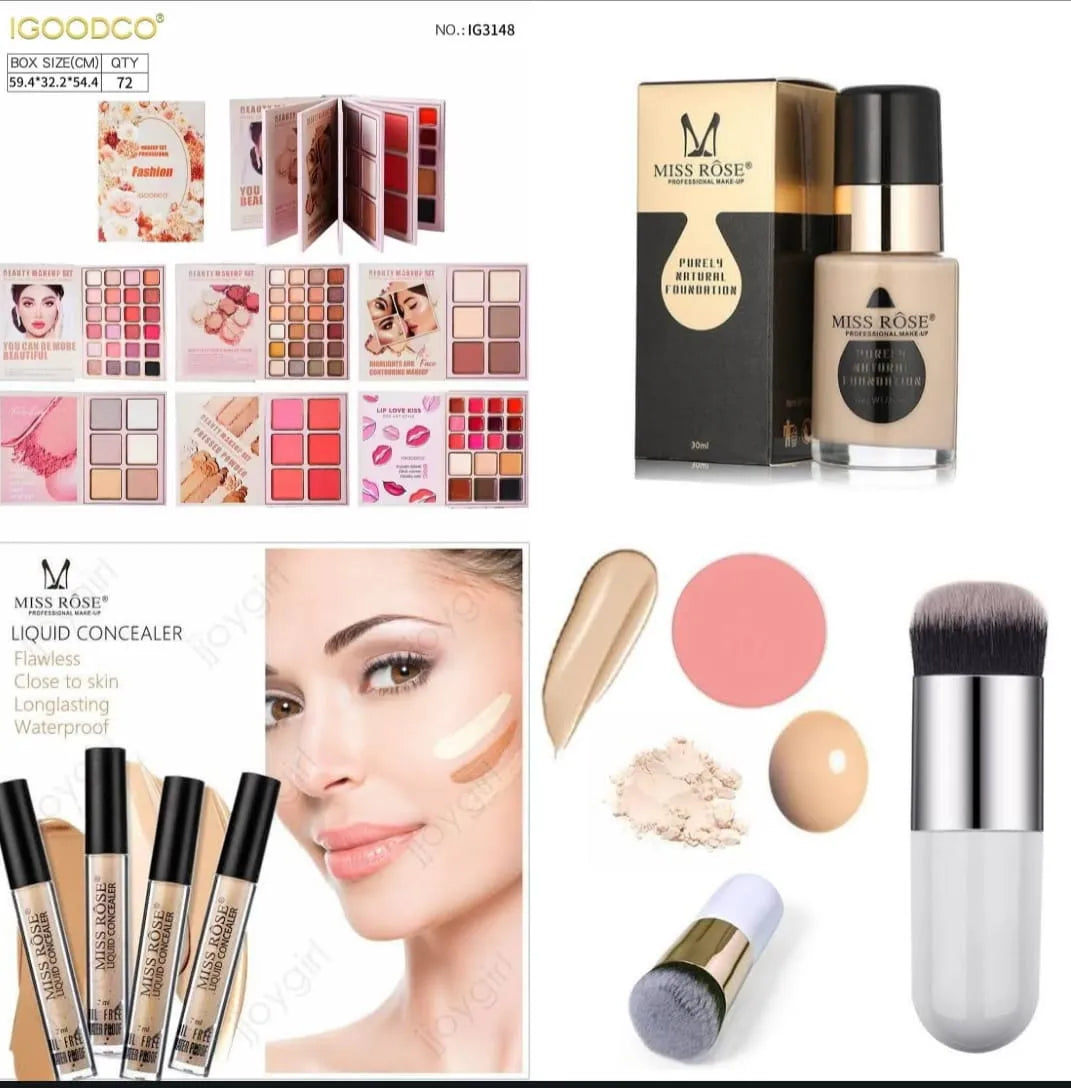 Beauty Bunch 4-in-1 Makeup Deal – Makeup Book + Foundation + Concealer + Brush